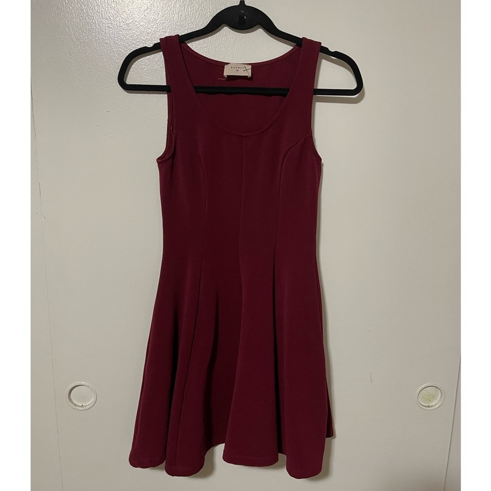 Everly burgundy dress